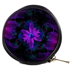 Beautiful Ultraviolet Lilac Orchid Fractal Flowers Mini Makeup Bags by jayaprime