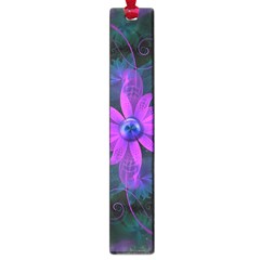 Beautiful Ultraviolet Lilac Orchid Fractal Flowers Large Book Marks by jayaprime