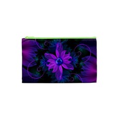 Beautiful Ultraviolet Lilac Orchid Fractal Flowers Cosmetic Bag (xs) by jayaprime