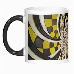 Liquid Taxi Cab, A Yellow Checkered Retro Fractal Morph Mugs by jayaprime