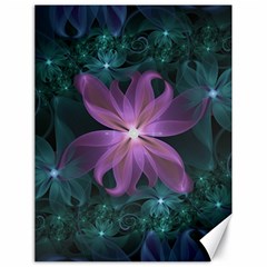 Pink And Turquoise Wedding Cremon Fractal Flowers Canvas 18  X 24   by jayaprime