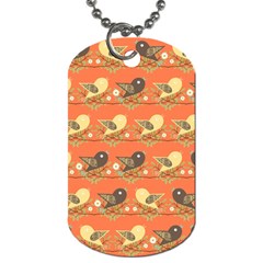 Birds Pattern Dog Tag (one Side) by linceazul