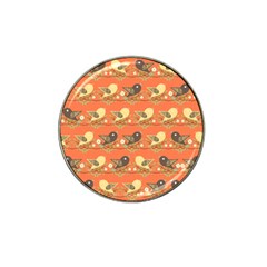 Birds Pattern Hat Clip Ball Marker by linceazul