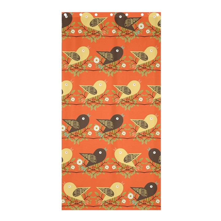 Birds Pattern Shower Curtain 36  x 72  (Stall) 