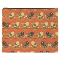 Birds Pattern Cosmetic Bag (xxxl)  by linceazul
