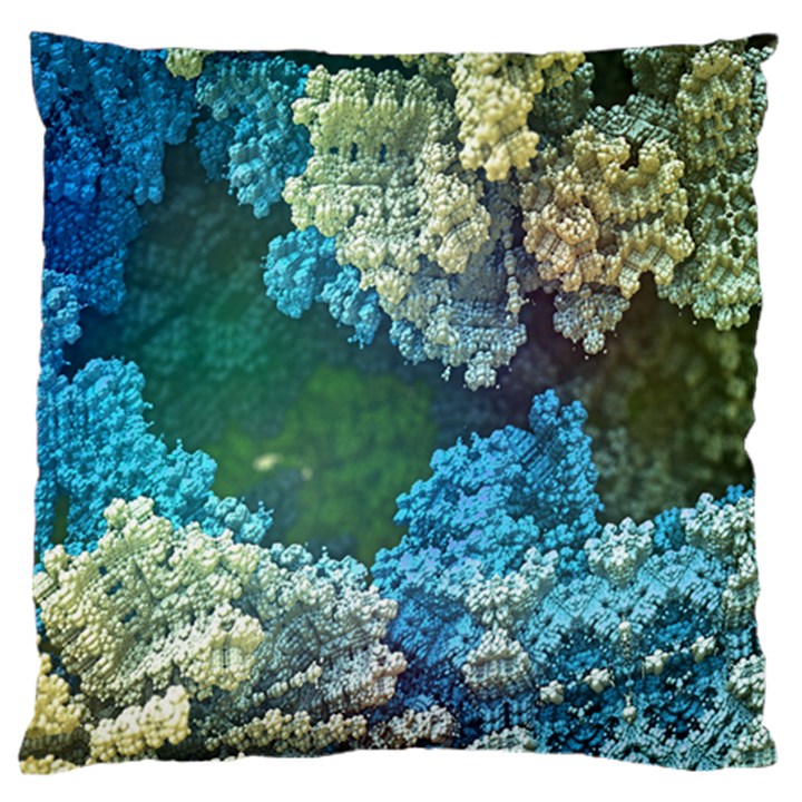 Fractal Formula Abstract Backdrop Large Cushion Case (Two Sides)