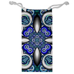 Fractal Cathedral Pattern Mosaic Jewelry Bag by BangZart