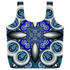 Fractal Cathedral Pattern Mosaic Full Print Recycle Bags (l) 