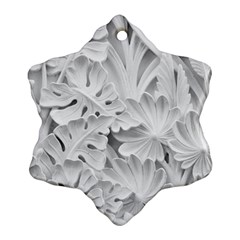Pattern Motif Decor Snowflake Ornament (two Sides) by BangZart