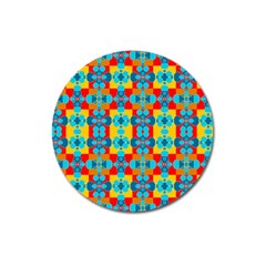 Pop Art Abstract Design Pattern Magnet 3  (round) by BangZart