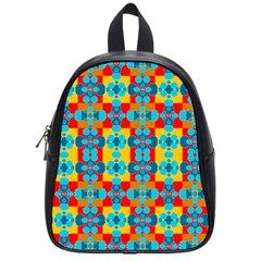 Pop Art Abstract Design Pattern School Bags (small)  by BangZart