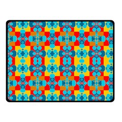 Pop Art Abstract Design Pattern Double Sided Fleece Blanket (small) 