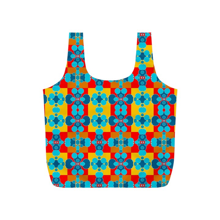 Pop Art Abstract Design Pattern Full Print Recycle Bags (S) 