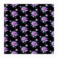 Flowers Pattern Background Lilac Medium Glasses Cloth (2-side) by BangZart