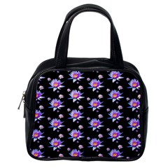 Flowers Pattern Background Lilac Classic Handbags (one Side) by BangZart