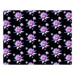 Flowers Pattern Background Lilac Double Sided Flano Blanket (Large)  80 x60  Blanket Front