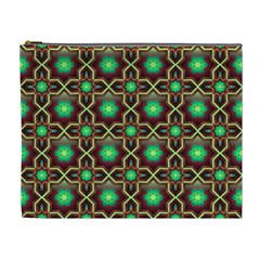 Pattern Background Bright Brown Cosmetic Bag (xl) by BangZart