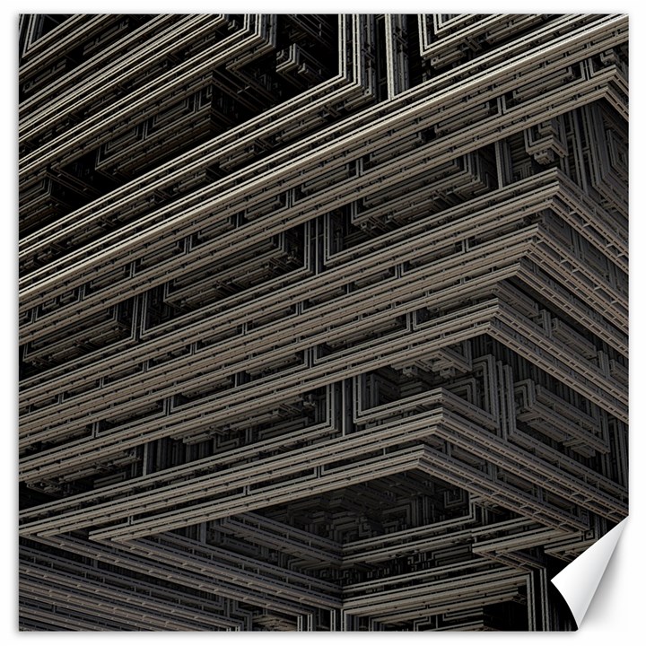 Fractal 3d Construction Industry Canvas 20  x 20  