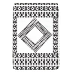 Pattern Background Texture Black Flap Covers (s) 