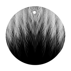 Feather Graphic Design Background Ornament (round) by BangZart