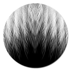 Feather Graphic Design Background Magnet 5  (round) by BangZart