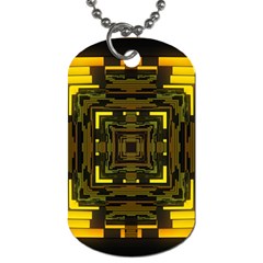 Abstract Glow Kaleidoscopic Light Dog Tag (one Side) by BangZart