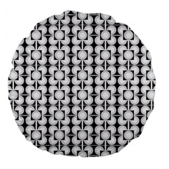 Pattern Background Texture Black Large 18  Premium Round Cushions
