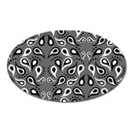 Paisley Pattern Paisley Pattern Oval Magnet Front