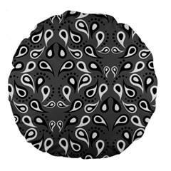 Paisley Pattern Paisley Pattern Large 18  Premium Round Cushions by BangZart