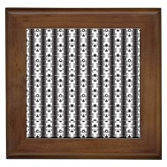 Pattern Background Texture Black Framed Tiles by BangZart