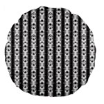 Pattern Background Texture Black Large 18  Premium Flano Round Cushions Front