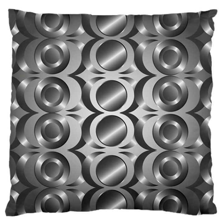 Metal Circle Background Ring Large Cushion Case (Two Sides)