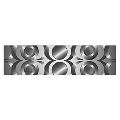 Metal Circle Background Ring Satin Scarf (oblong)