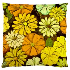 Abstract #417 Large Flano Cushion Case (two Sides) by RockettGraphics