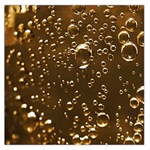 Festive Bubbles Sparkling Wine Champagne Golden Water Drops Large Satin Scarf (Square) Front