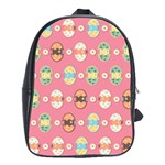 Cute Eggs Pattern School Bags(Large)  Front