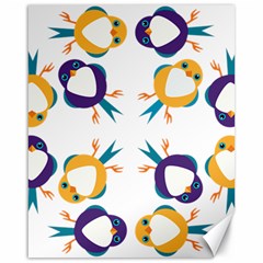 Pattern Circular Birds Canvas 16  X 20   by BangZart