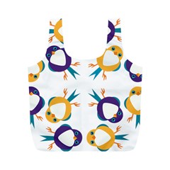 Pattern Circular Birds Full Print Recycle Bags (m)  by BangZart