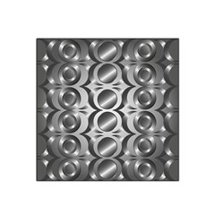 Metal Circle Background Ring Satin Bandana Scarf