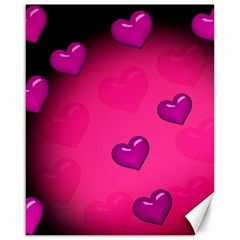 Background Heart Valentine S Day Canvas 16  X 20   by BangZart