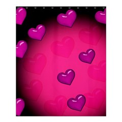 Background Heart Valentine S Day Shower Curtain 60  X 72  (medium)  by BangZart