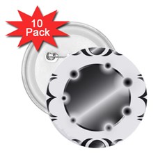 Metal Circle Background Ring 2 25  Buttons (10 Pack)  by BangZart