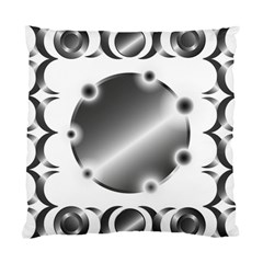 Metal Circle Background Ring Standard Cushion Case (two Sides) by BangZart