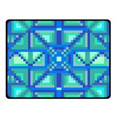 Grid Geometric Pattern Colorful Fleece Blanket (small) by BangZart