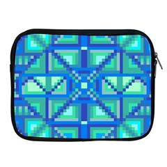 Grid Geometric Pattern Colorful Apple Ipad 2/3/4 Zipper Cases