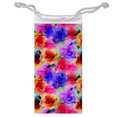 Floral Pattern Background Seamless Jewelry Bag