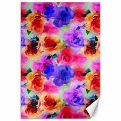 Floral Pattern Background Seamless Canvas 12  X 18   by BangZart