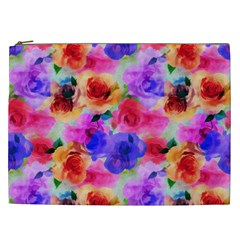 Floral Pattern Background Seamless Cosmetic Bag (xxl)  by BangZart