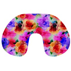 Floral Pattern Background Seamless Travel Neck Pillows