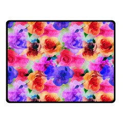 Floral Pattern Background Seamless Double Sided Fleece Blanket (small) 